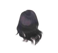 Peluca Frente del cordón con el sistema reemplazo cabello humano de los postizos hombre tupé hombres la PU for(1B Black Color)