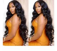 Peluca frontal de encaje transparente de 13x4 13x6 Peluca de encaje frontal de cuerpo ondulado 30 32 34 36 pulgadas Peluca de cierre 4x4 Peluca frontal de encaje de cabello humano 360 Peluca de encaje