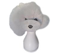 Peluca gris para la práctica en peluquería canina - Caniche
