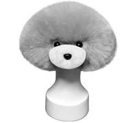 Peluca gris perla para la práctica en peluquería canina - Caniche