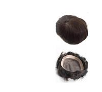 Peluca Hombre Tupé for hombre, sistema de reemplazo de cabello humano, línea capilar natural, mono fino con prótesis capilar NPU, pelucas masculinas Peluquín para hombre(#410,7x9)