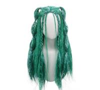 Peluca Larga Colorida Con Trenzas Para Mujeres Adultas, Peluca Sintética Esponjosa De 23 Pulgadas Para Disfraz De Cosplay De Halloween