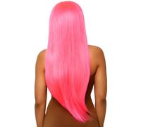 Peluca Larga Recta De 33 Pulgadas - Rosa