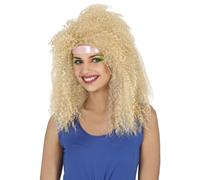 PELUCA MELENA RIZOS RUBIA EN CAJA