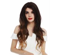 Peluca Mujer Lace-Front Teil-Monofilament Largo Ondulado Balayage Braun Rubia