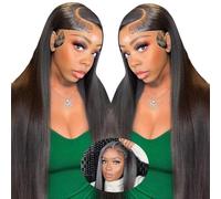 Peluca Mujer Pelo Natural Humano 13x4 HD Lace Front Human Hair Wig Pelucas Sin Pegamento Straight Wig Peluca Negra Natural Brasileña For Black Women 26 Pulgadas