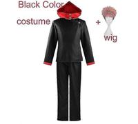 Peluca negra para disfraz de Yuji Itadori (L-Black Costume Wig) Disfraz de anime para cosplay de Yuji