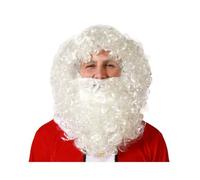 Peluca Papá Noel Blanco Barba