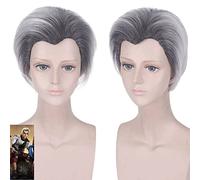 Peluca para accesorios a juego, modelado de película Descendants 2Carlos Carlos Cosplay degradado, peluca de pelo corto para hombre