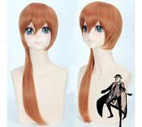 Peluca para accesorios a juego, modelado de rendimiento Bungou Stray Dog Nakahara Nakaya Jerarchy Beautiful Teenager Orange Brown Cos peluca anime peluca