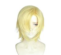 Peluca para anime Banana Fish Ash Lynx, peluca Aslan Jade Callenreese, resistente al calor, peluca para cosplay + gorra de peluca como se muestra en la imagen