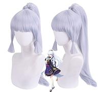 Peluca para aumentar el volumen del cabello después de la quimioterapia, Ayaka, el dios original de Dios, modelo de una sola cola de caballo para cosplay
