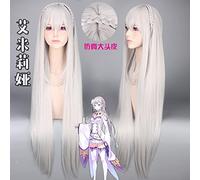Peluca para aumentar el volumen del cabello después de la quimioterapia de cero a la vida en otro mundo Heroine Emilia Cos Anime peluca