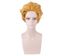 Peluca para aumentar el volumen del cabello después de la quimioterapia Jojo's Bizarre Adventure Kira Yoshikage Big Back Golden Short Hair Cos Anime peluca
