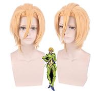 Peluca para aumentar el volumen del cabello después de la quimioterapia, peluca Jojo's Bizarre Adventure Wind Pannacott Fogoforge
