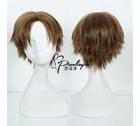Peluca para boda, tiro, pasarela, entrevista, Cos, peluca Touken Ranbu, corte a presión, conejo, sol, Xiang, marrón, centro corto, anime 379