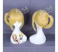 Peluca para boda, tiro, pasarela, entrevista, cosplay, peluca de anime Kagane Brother Len Ren 061 torcida