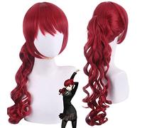 Peluca para boda, tiro, pasarela, entrevista, Persona 5, The Royal P5R Yoshizawa Kasumi Cos, peluca roja ligeramente rizada de pelo largo