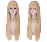 Peluca para boda, tiro, pasarela, entrevista, traje de baño de pelo largo, color violeta Evergarden Eve Garden Violet Cos peluca