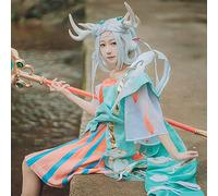 Peluca para carnaval, vida nocturna, club, fiesta, disfraz, peluca King Anime Glory Yao Cos, peluca blanca plateada, pesticida, cumple con Dios, ciervo, Yao Cos