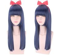 Peluca para carnaval, vida nocturna, discoteca, fiesta, fiesta, pop y pipi, hermosa para uso diario, Qi Bangs, clip de boca de tigre, color de la peluca: lazo de baja calidad