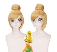 Peluca para COS Peluca de princesa Disney Wonderful Fairy Tinkerbell Cos Styling Anime peluca 386
