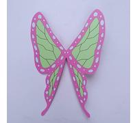 Peluca para cosplay de anime Kochou Kanae, peluca negra resistente al calor, pelucas de pelo sintético + gorra de peluca, solo mariposa ligera