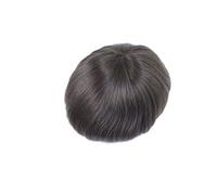 Peluca para hombre, 8 x 10 pulgadas, mono de encaje, piel de poliuretano, postizos para hombres, #3 marrón, sistemas de repuesto de cabello humano