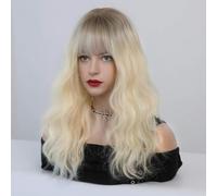 Peluca Para Mujer Con Pelo Ondulado Medio-Largo, Conjunto De Peluca De Alambre De Alta Temperatura