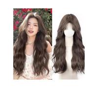 Peluca para mujer Peluca sintética de lana de pelo largo y rizado con flequillo de 25 pulgadas for uso diario y fiestas. Para uso diario en fiestas