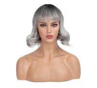 Peluca Para Mujer Pelucas rizadas onduladas, pelucas rizadas cortas, pelucas naturales for mujeres, pelucas for personajes de cosplay Peluca De Cabello Humano Con Ondas Profundas Y Enc(02)