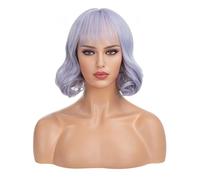 Peluca Para Mujer Pelucas rizadas onduladas, pelucas rizadas cortas, pelucas naturales for mujeres, pelucas for personajes de cosplay Peluca De Cabello Humano Con Ondas Profundas Y Enc(05)