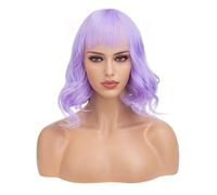 Peluca Para Mujer Pelucas rizadas onduladas, pelucas rizadas cortas, pelucas naturales for mujeres, pelucas for personajes de cosplay Peluca De Cabello Humano Con Ondas Profundas Y Enc(01)