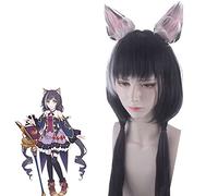 Peluca para ropa a juego, disfraz de princesa, Link Re Dive Kailu Skunk, pelo largo y rizado, cola de caballo, peluca de anime
