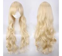 Peluca para ropa a juego para disfrazarse, cosplay, peluca de 80 cm de largo, rizado, estilo universal, rizado, pelo grueso, rizado, color Jf80-5