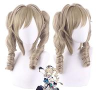 Peluca para ropa a juego, para disfrazarse, cosplay, peluca original de God Barbara con boca de tigre, clip de doble cola de caballo, peluca de anime