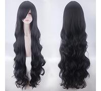 Peluca para ropa a juego para disfrazarse de mascarada, 1 metro, pelo largo y rizado universal, 100 cm, pelo largo y rizado, para todos los días, Harajuku, linda niña, 14 colores, peluca rizada con
