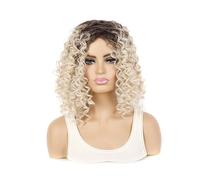 Peluca Peluca corta de mujer africana pelo corto peluca rizada pequeña esponjosa peluca rizada profunda peluca de pelo corto