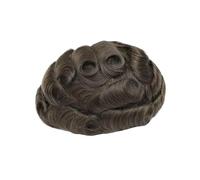 Peluca Peluca de cabello humano 15 cm for hombre, con encaje frontal suizo, peluca repuesto for, tupé for