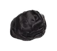 Peluca Peluca de cabello humano for hombre con sistema reemplazo encaje frontal suizo, prótesis natural for