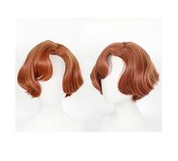 Peluca Peluca De Cosplay Encantadora Dama Retro Cabello Rizado Con Gorro De Peluca Gratis Pelucas Grises Para Mujeres (Tipo Corto)