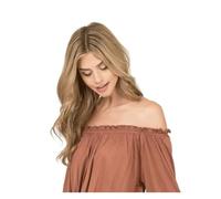 Peluca Peluca de mujer peluca sintética ondulada larga marrón naturalmente transpirable y esponjosa for uso diario pelucas de fiesta for hombres Mujer
