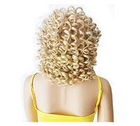 Peluca Peluca Rubia Sintética Con Flequillo Pelucas Rizadas Cortas Afro Rizadas Sueltas Baratas Para Mujeres Pelucas Grises De 12 Pulgadas Para Mujeres