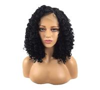 Peluca Pelucas afro rizadas cortas for mujeres negras pelucas sintéticas afroamericanas de agua de onda profunda pelucas de fiesta for hombres Mujer
