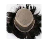 Peluca, Pelucas de encaje suizo con Base de seda frontal for hombre, peluquín con base de seda duradera, sistema de cabello humano, Color, Cabello de tupé(7x9)