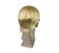 Peluca Pelucas for hombre del cabello humano brasileño peluquín de los hombres pelo largo 12 pulgadas reemplazo la PU base piel fina(613#)