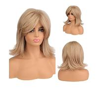 Peluca Pelucas sintéticas de ondas naturales largas para mujeres Ombre Wave Blonde Brown Peluca natural Pelucas de cabello resistentes al calor