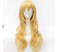 Peluca perfecta para fiestas diarias, peluca April Is Your Lie Kaoru Miyazono pelo rizado dorado peluca de cosplay