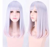 Peluca perfecta para fiestas diarias, uso diario, Harajuku Wind Soft Sister Cos, peluca Mori Girl Fan Loli Pera Flower Bobo pelo falso