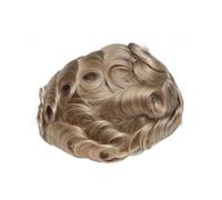 Peluca Prótesis capilar indetectable con base sin nudos del sistema de cabello humano piel ultrafina for hombres(8x10)